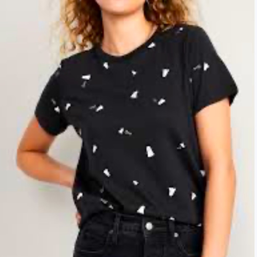 Old Navy Everywhere Ghost Print Crew Neck Tee Shirt Halloween